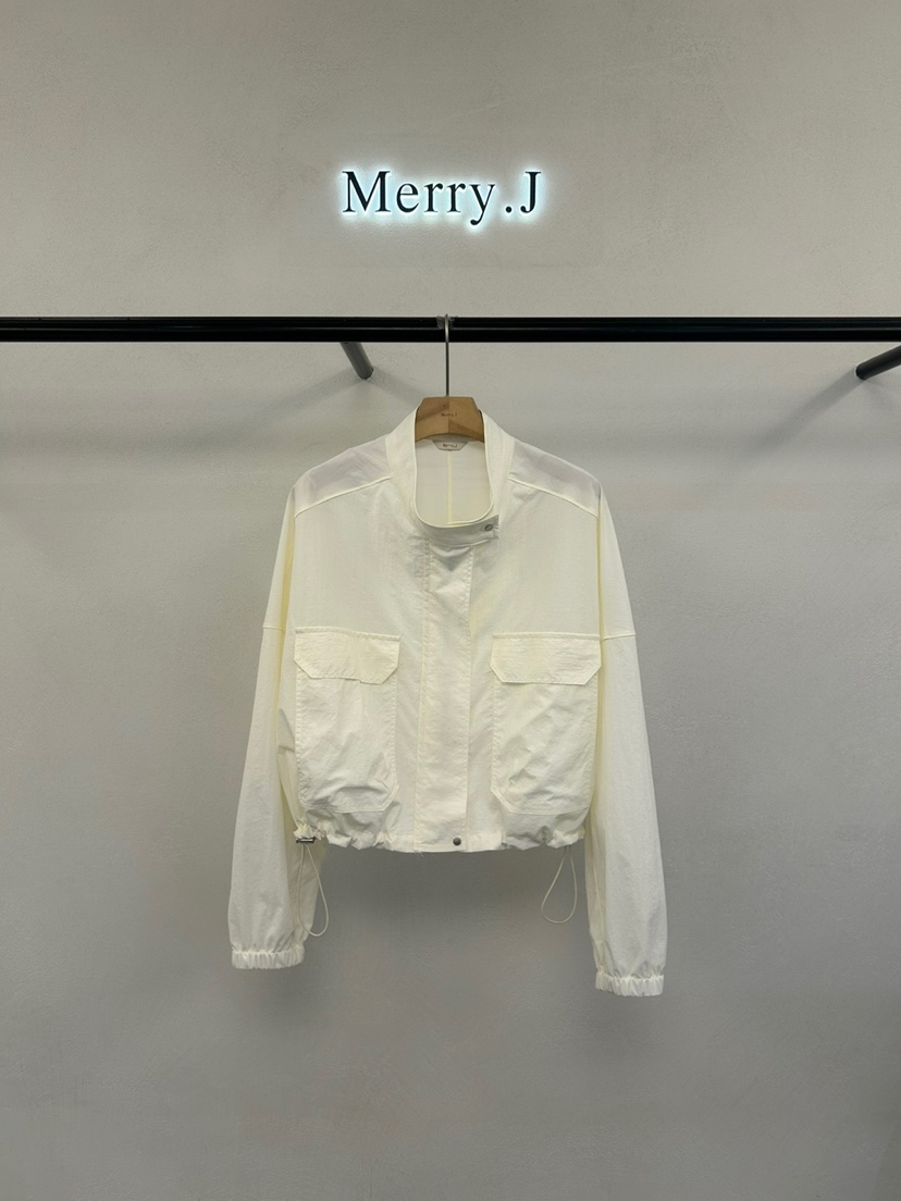 MERRY-J韓國㊣直郵東大門代購女裝新品25春夏人氣夾克口袋MERRY-J夾克