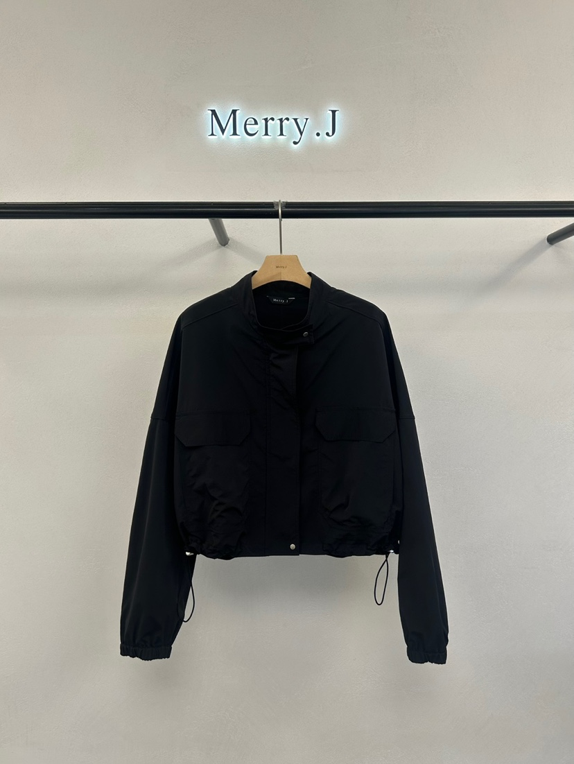 MERRY-J韓國㊣直郵東大門代購女裝新品25春夏人氣夾克口袋MERRY-J夾克圖色2