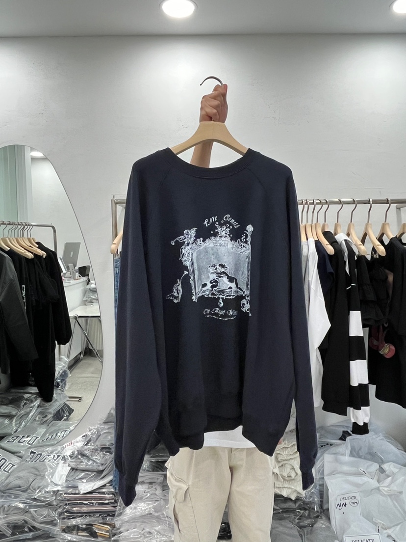 DELICATE韓國直郵㊣東大門實拍女裝新品職業25春夏休閑衛衣DELICATE衛衣圖色2