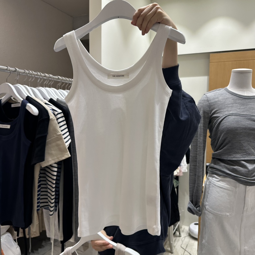 THE SIGNATURE直郵韓國代購㊣女裝新品時尚人氣職業吊帶背心THE SIGNATURE吊帶/背心圖色2