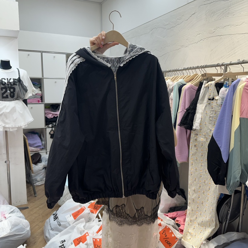 DE LINE直郵韓國代購㊣女裝新款休閑人氣職業25春夏推薦夾克DE LINE夾克圖色1