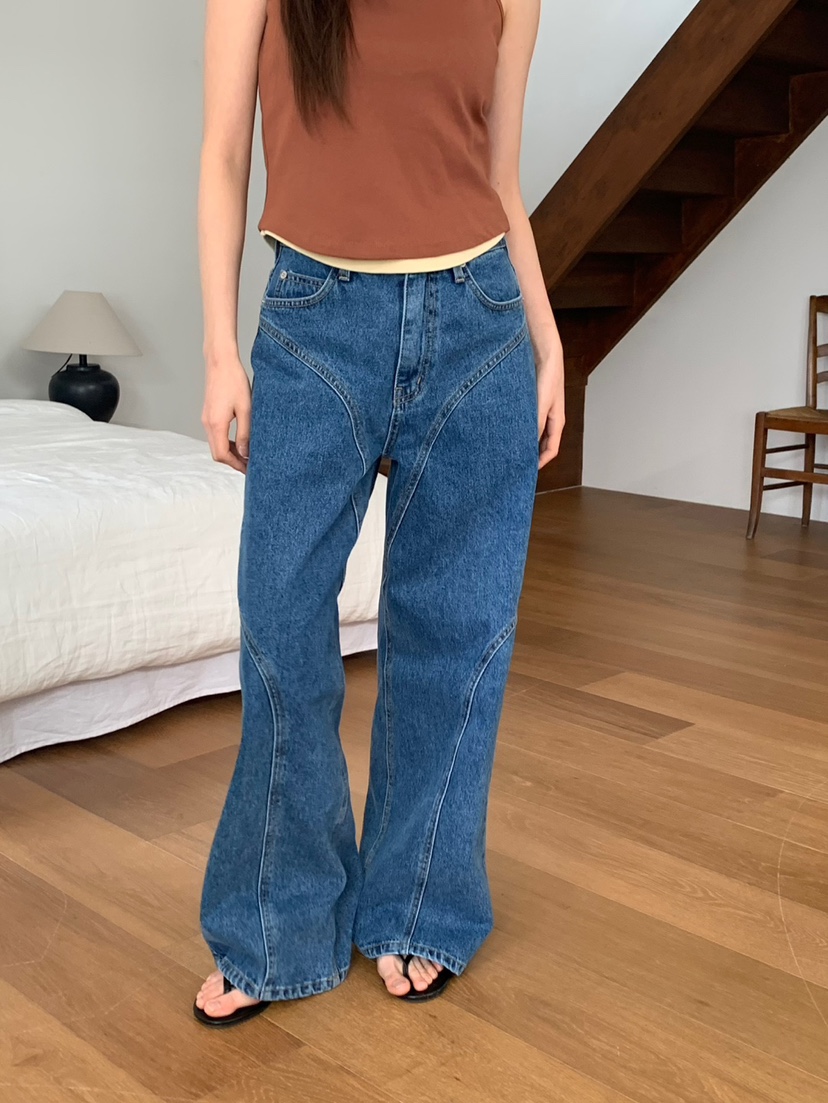 LOVE MY SANTA直郵韓國代購㊣女裝新款熱賣25春夏時尚牛仔褲Santa/LOVE MY SANTA牛仔褲