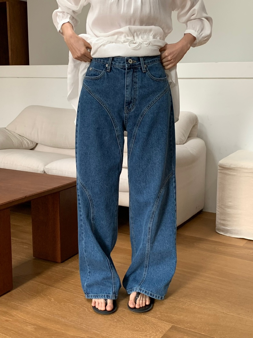 LOVE MY SANTA直郵韓國代購㊣女裝新款熱賣25春夏時尚牛仔褲Santa/LOVE MY SANTA牛仔褲