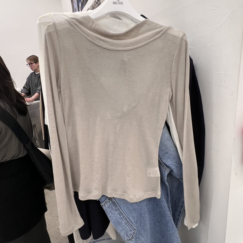 BREATHE韓國㊣直郵東大門代購女裝新品休閑人氣熱賣長袖T恤BREATHE長袖T恤圖色2