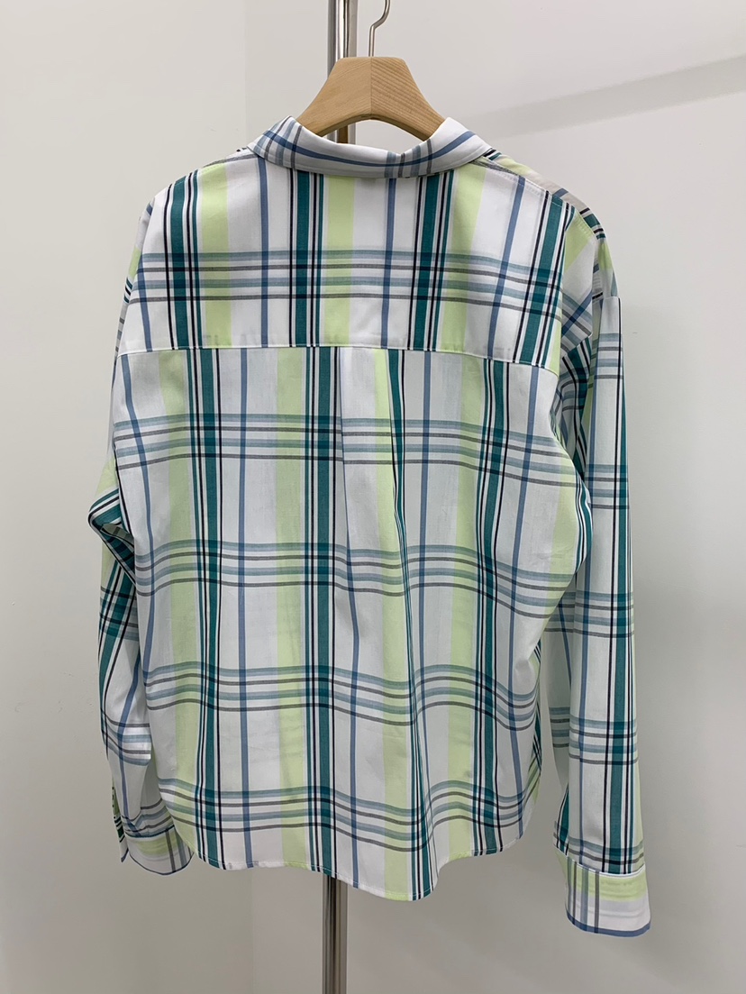 LOVE MY SANTA直郵韓國代購㊣女裝新品25春夏襯衫蕾絲衫格紋Santa/LOVE MY SANTA襯衫/蕾絲衫