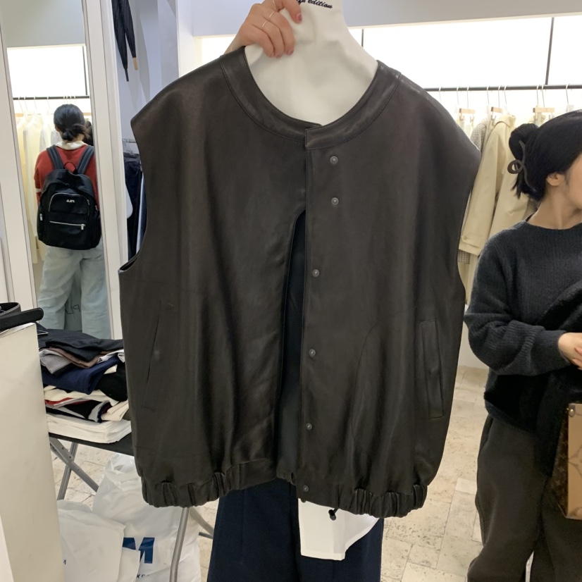 A Flan韓國直郵㊣女裝新品時尚職業人氣休閑熱賣推薦25春夏馬甲AFN/A Flan馬甲圖色1