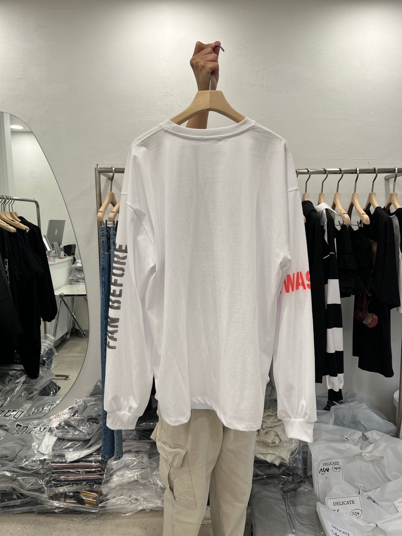 DELICATE直郵韓國代購㊣女裝新品時尚人氣25春夏職業長袖T恤DELICATE長袖T恤
