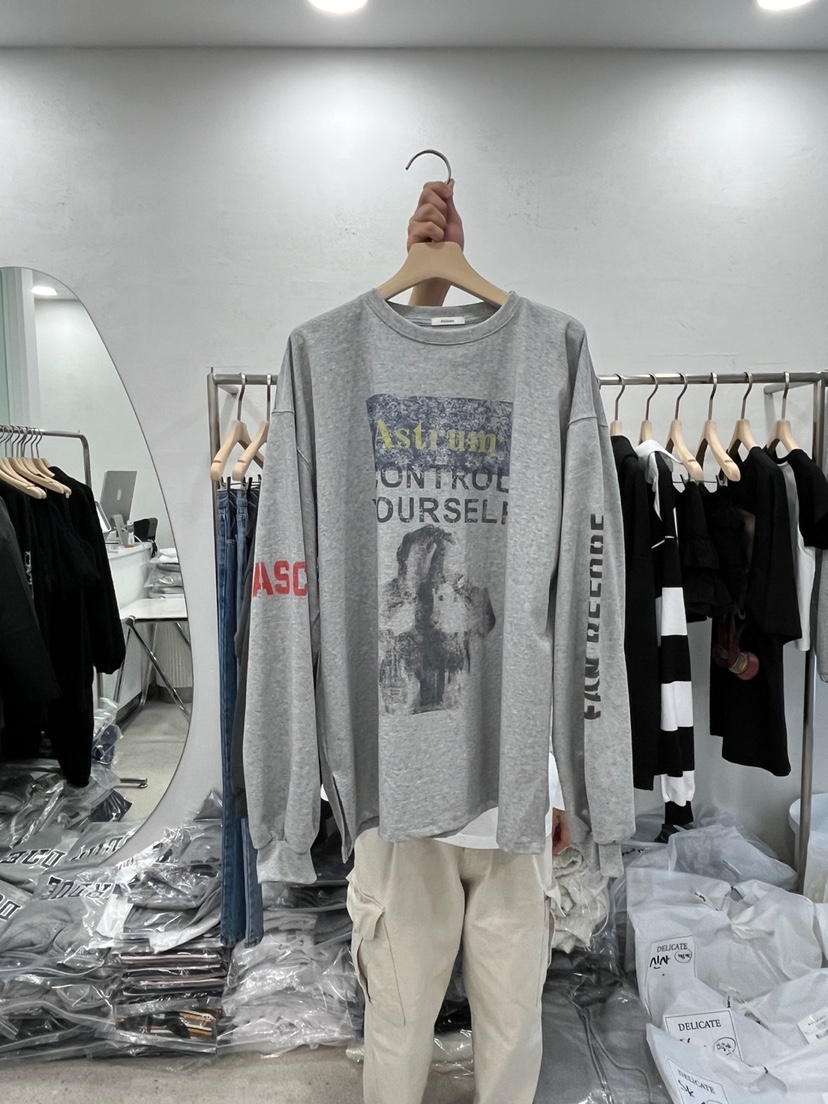 DELICATE直郵韓國代購㊣女裝新品時尚人氣25春夏職業長袖T恤DELICATE長袖T恤圖色2