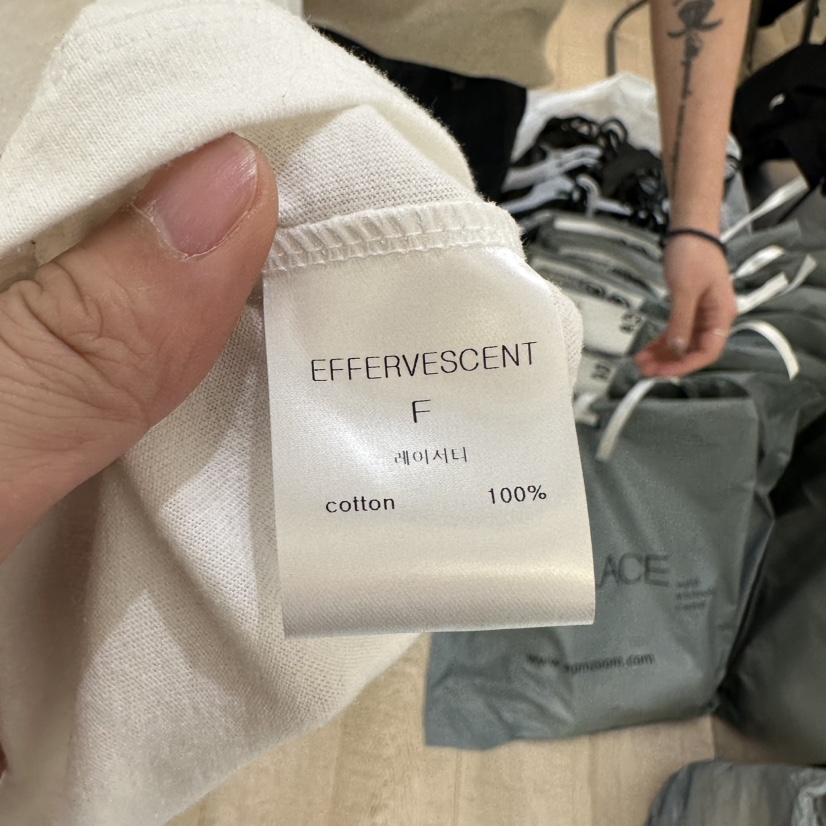 EFFERVESCENT直郵韓國代購㊣女裝新品推薦時尚職業25春夏T恤evc/effervescentT恤
