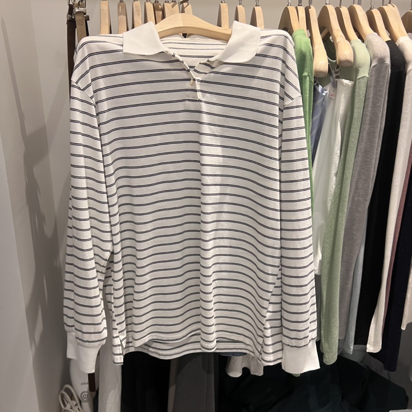 PLATE直郵韓國代購㊣女裝新品休閑時尚推薦職業人氣長袖T恤PLATE長袖T恤圖色1