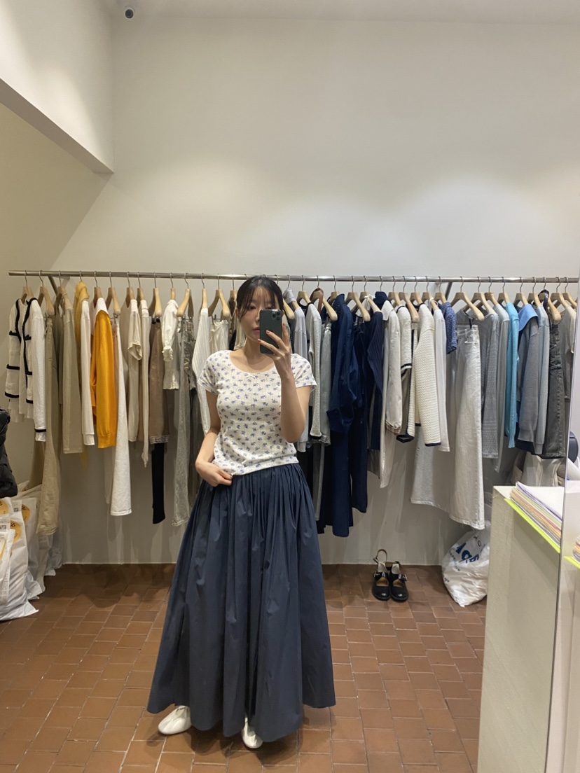 SILVER韓國㊣直郵東大門代購女裝新款推薦休閑人氣時尚長裙SILVER長裙