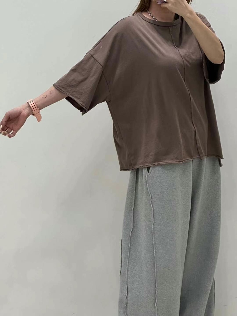 ZACCU韓國直郵㊣東大門實拍女裝新款推薦人氣休閑職業25春夏T恤ZACCUT恤