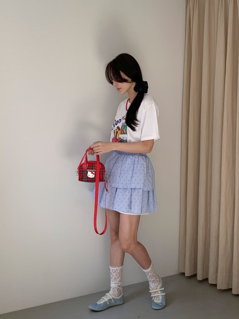 MAISONDEGLORY直郵韓國代購㊣女裝新品熱賣25春夏休閑T恤小熊MAISON DE GLORYT恤