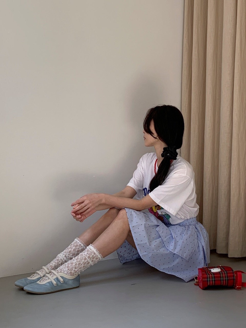 MAISONDEGLORY直郵韓國代購㊣女裝新品熱賣25春夏休閑T恤小熊MAISON DE GLORYT恤