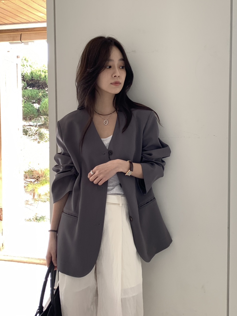 BAKING POWDER韓國直郵㊣女裝新品25春夏時尚職業推薦夾克BAKING POWDER夾克