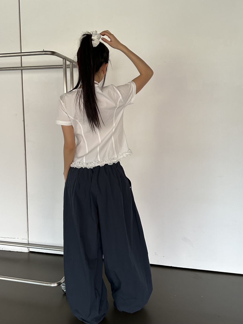 I MFACT直郵韓國代購㊣女裝新品職業熱賣人氣25春夏休閑褲I MFACT休閑褲