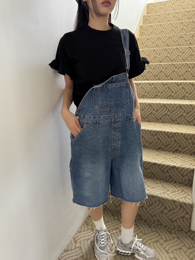 SUNDER MARKET韓國直郵㊣女裝新品人氣25春夏熱賣T恤荷葉邊SUNDER MARKETT恤