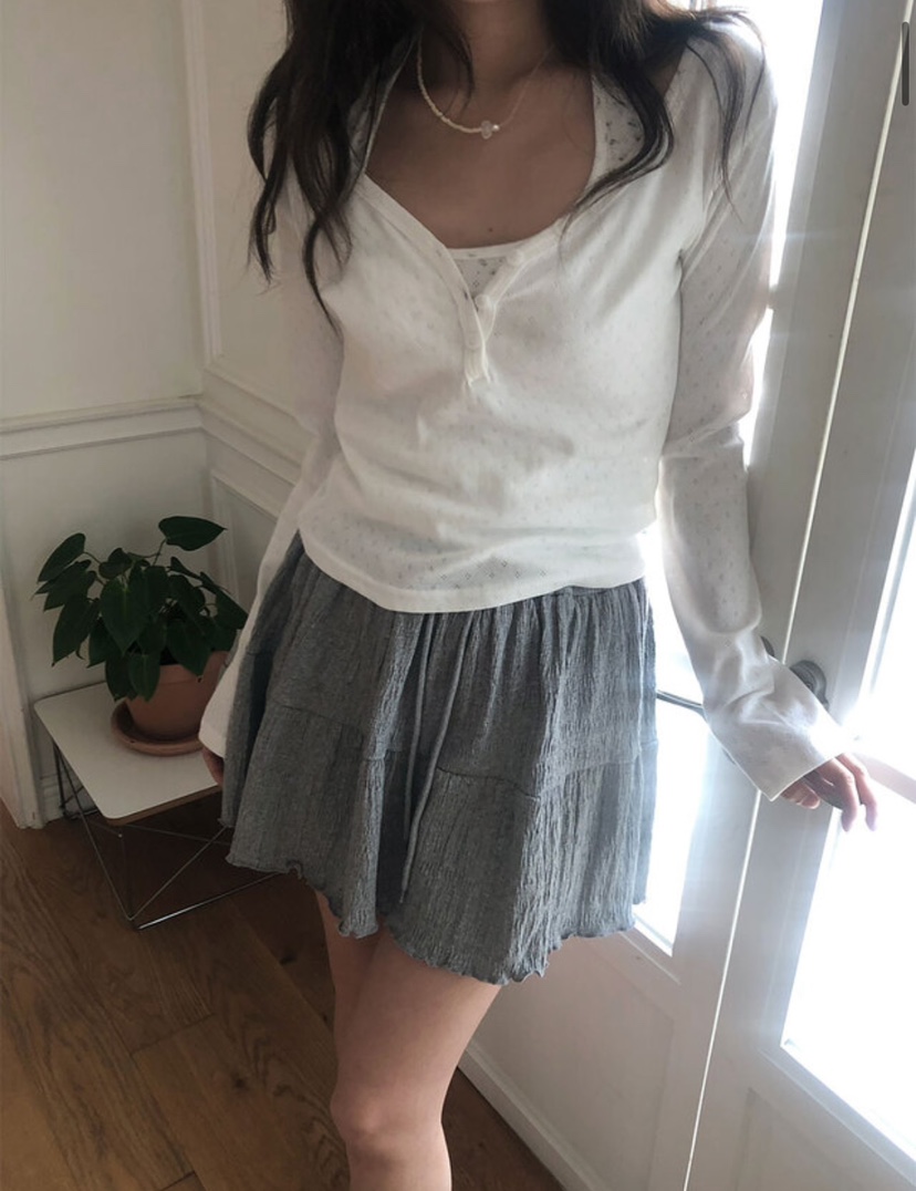 EOMPIT韓國㊣直郵東大門代購女裝新款推薦職業休閑25春夏裙褲EOMPIT裙褲