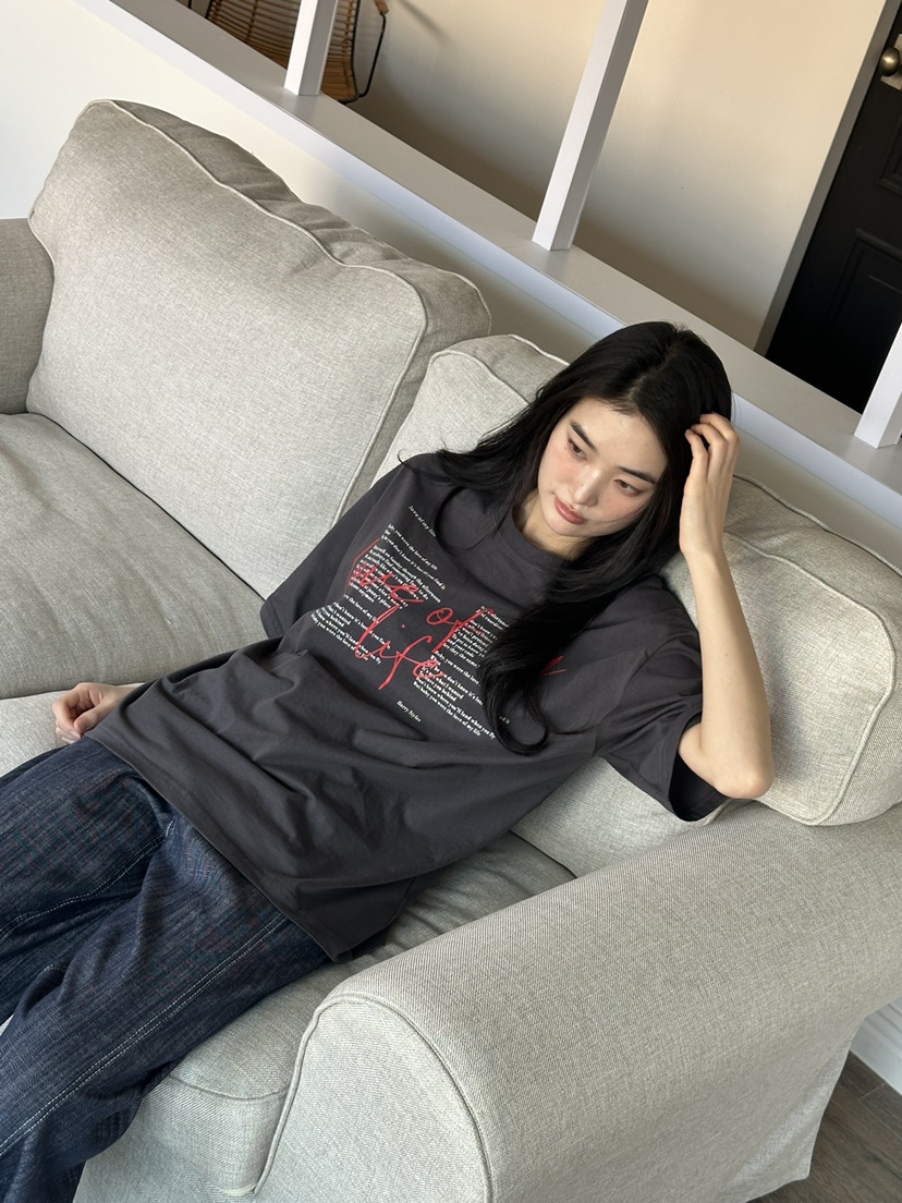 I MFACT韓國直郵女裝新款25春夏職業休閑真品推薦熱賣時尚T恤I MFACTT恤圖色3