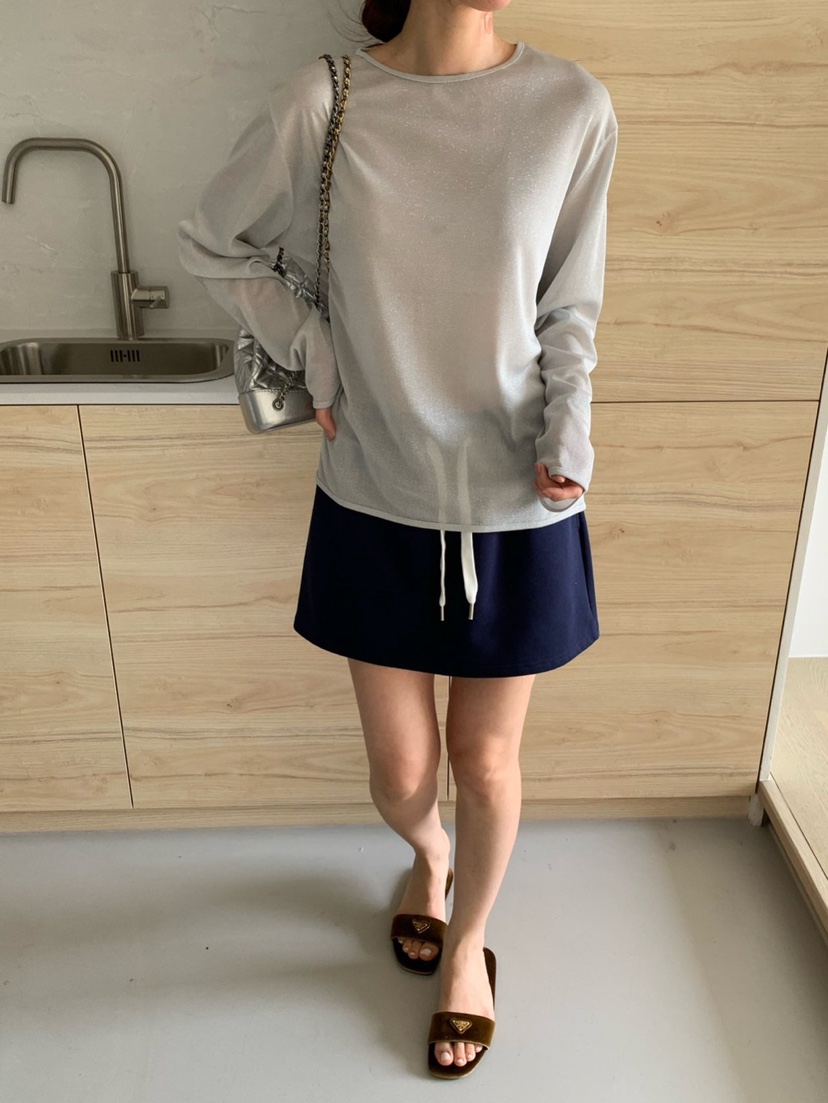 COBALT BLUE韓國代購女士新款人氣熱賣職業25春夏真品長袖T恤COBALT BLUE長袖T恤
