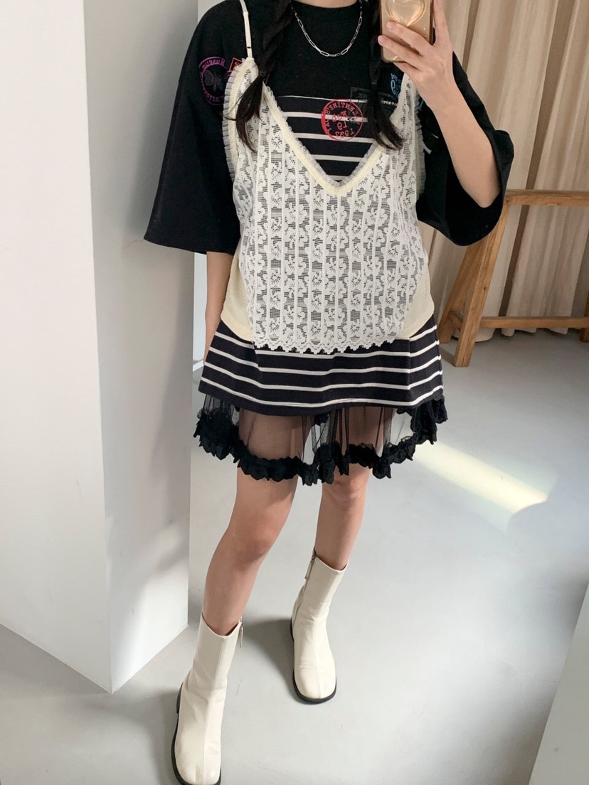 MAISONDEGLORY東大門直郵女士新款人氣25春夏熱賣吊帶背心蕾絲MAISON DE GLORY吊帶/背心