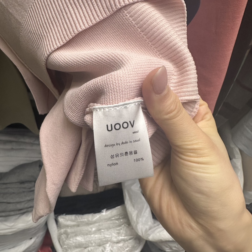 UOOV韓國直郵女裝新款時尚職業25春夏人氣推薦熱賣休閑針織衫UOOV針織衫