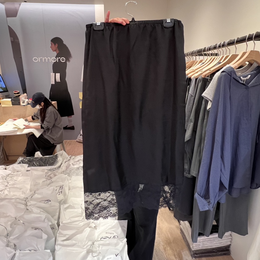 ORMORE東大門代購女裝新品時尚職業熱賣休閑25春夏半身裙中短裙ORMORE半身裙/中短裙圖色2