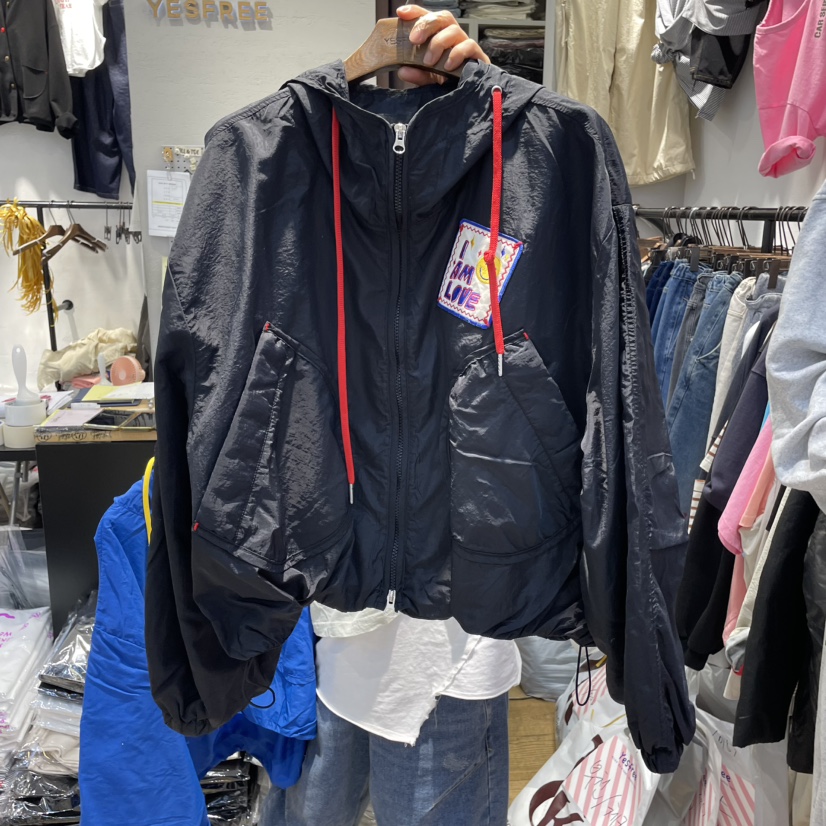 YESFREE東大門代購女裝新品休閑真品人氣熱賣時尚推薦夾克連帽YESFREE夾克圖色2