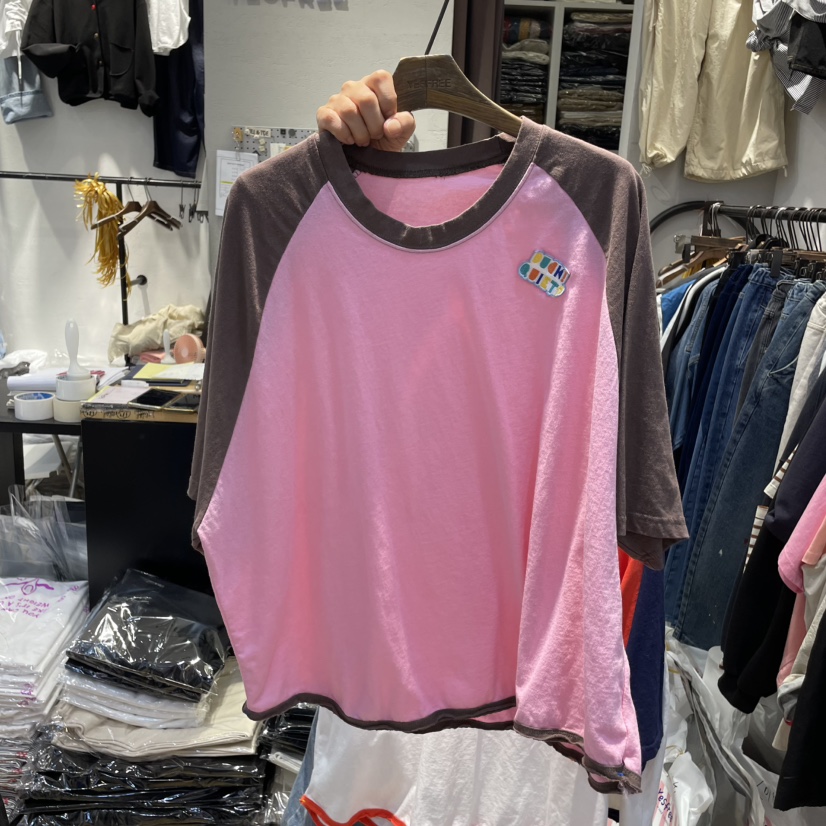 YESFREE東大門實拍女士新品25春夏熱賣推薦休閑時尚真品T恤YESFREET恤圖色3