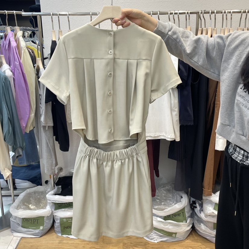 THE MOST-Q韓國代購女裝新品時尚25春夏熱賣職業休閑連衣裙THE MOST連衣裙