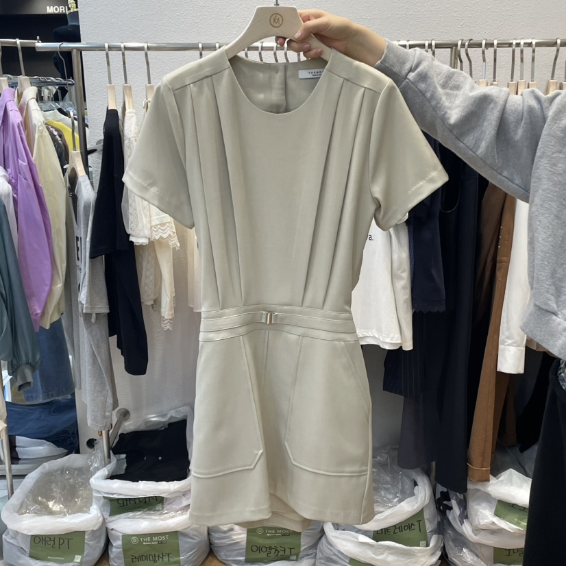 THE MOST-Q韓國代購女裝新品時尚25春夏熱賣職業休閑連衣裙THE MOST連衣裙
