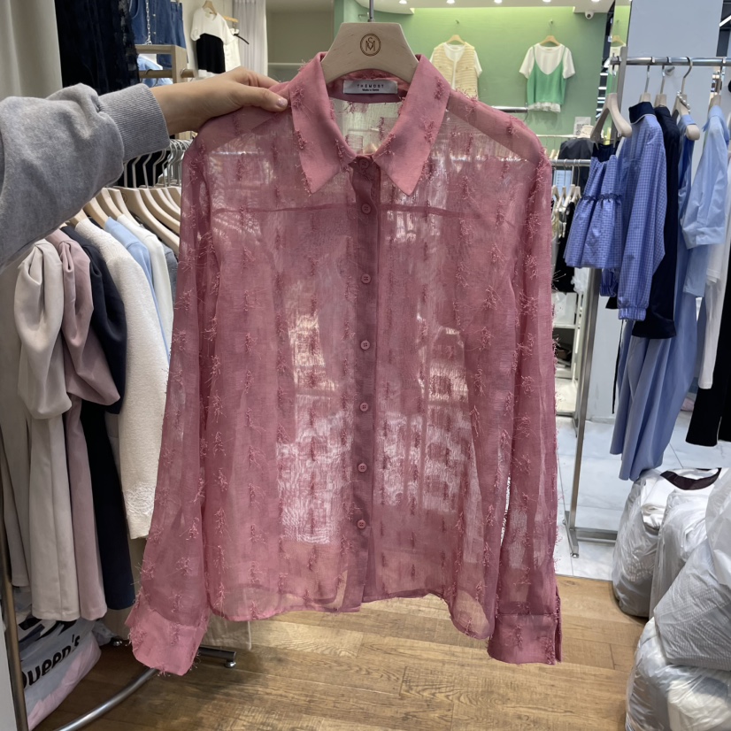 THE MOST-Q東大門直郵女裝新品25春夏休閑人氣襯衫蕾絲衫THE MOST襯衫/蕾絲衫圖色2