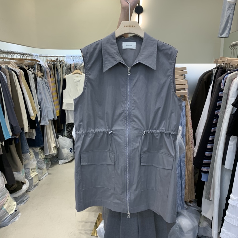 BANILLA.B韓國直郵女士新品25春夏時尚職業真品休閑人氣馬甲STAINLESS馬甲圖色1