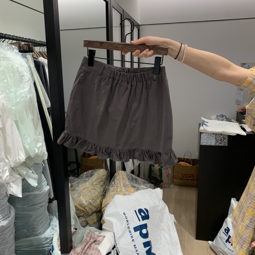 LOVE PULL韓國直郵㊣女裝新款休閑25春夏人氣職業短裙工裝LOVE PULL短裙
