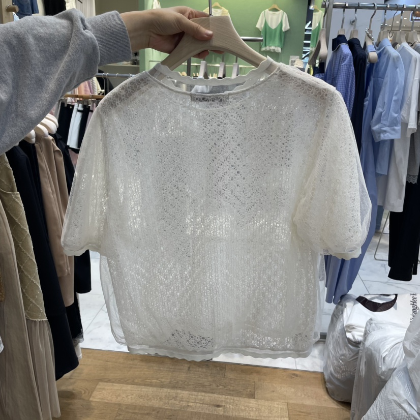 THE MOST-Q韓國直郵㊣女裝新款時尚推薦熱賣人氣襯衫蕾絲衫THE MOST襯衫/蕾絲衫