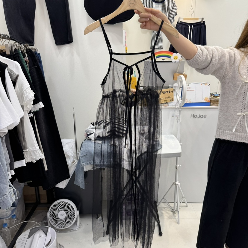 HOJAE韓國㊣直郵東大門代購女裝新品推薦休閑職業25春夏連衣裙MID-LEVEL JUMP連衣裙圖色3