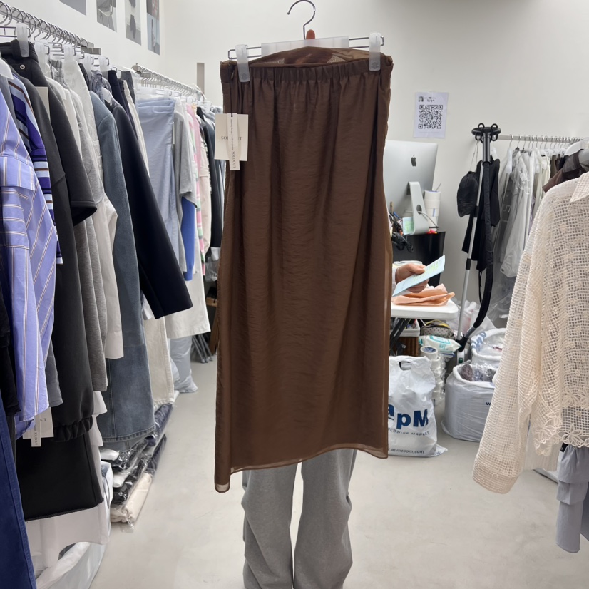 SOLD OUT韓國㊣直郵東大門代購女裝新款熱賣半身裙中短裙透視SOLD OUT半身裙/中短裙
