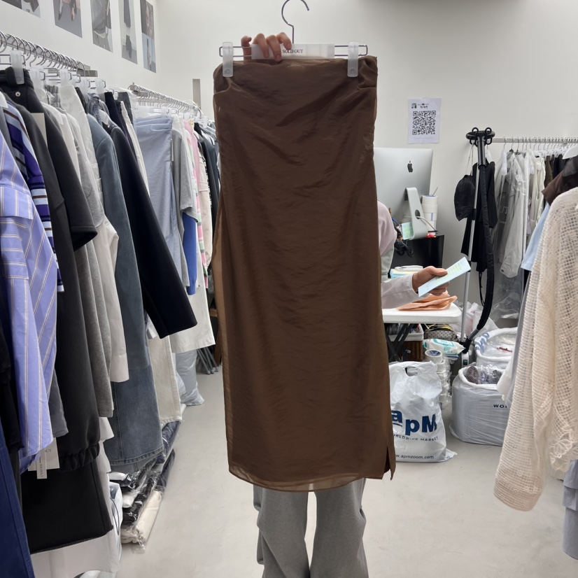 SOLD OUT韓國㊣直郵東大門代購女裝新款熱賣半身裙中短裙透視SOLD OUT半身裙/中短裙圖色2