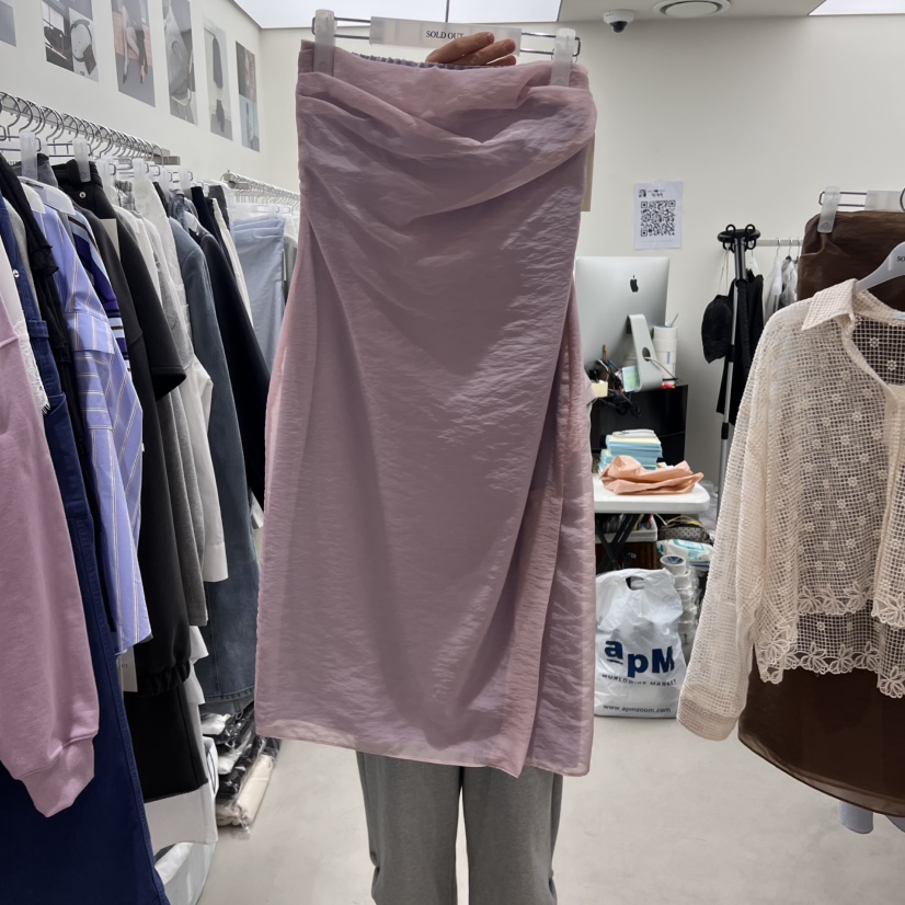 SOLD OUT韓國㊣直郵東大門代購女裝新款熱賣半身裙中短裙透視SOLD OUT半身裙/中短裙圖色3