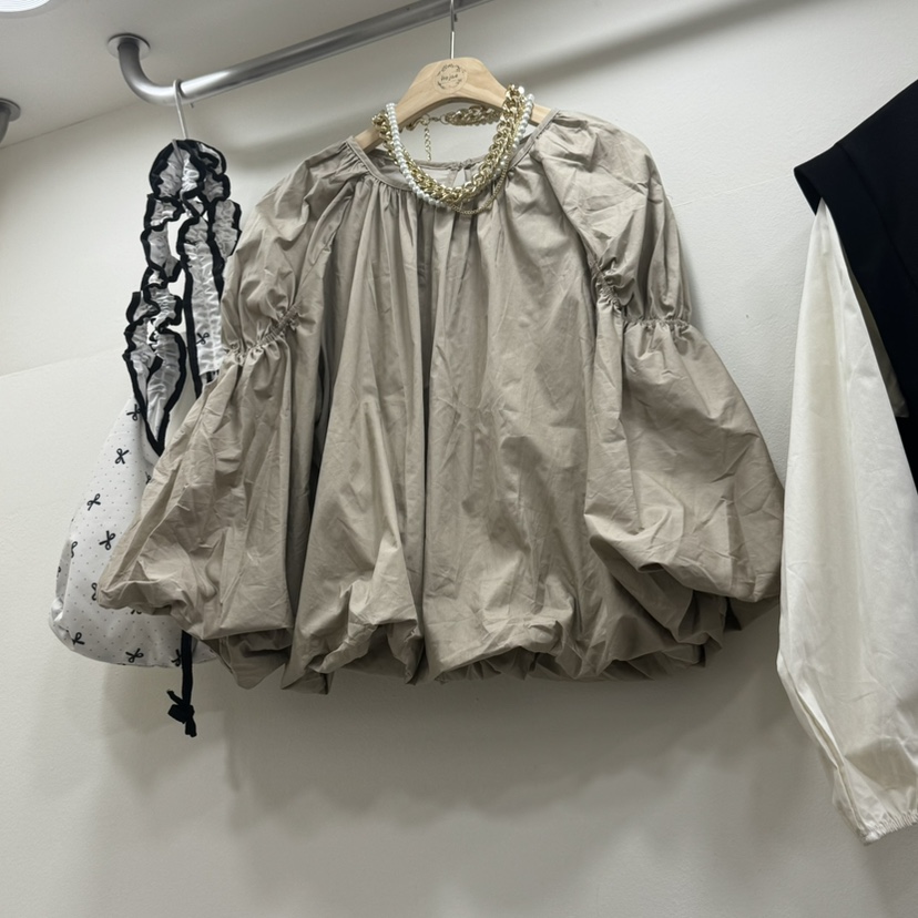 HOJAE韓國直郵㊣東大門實拍女裝新品休閑職業推薦襯衫蕾絲衫MID-LEVEL JUMP襯衫/蕾絲衫圖色2