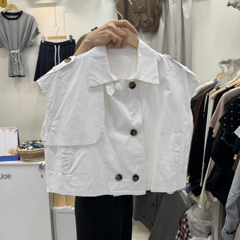 HOJAE韓國直郵㊣東大門實拍女裝新款人氣熱賣25春夏推薦馬甲MID-LEVEL JUMP馬甲