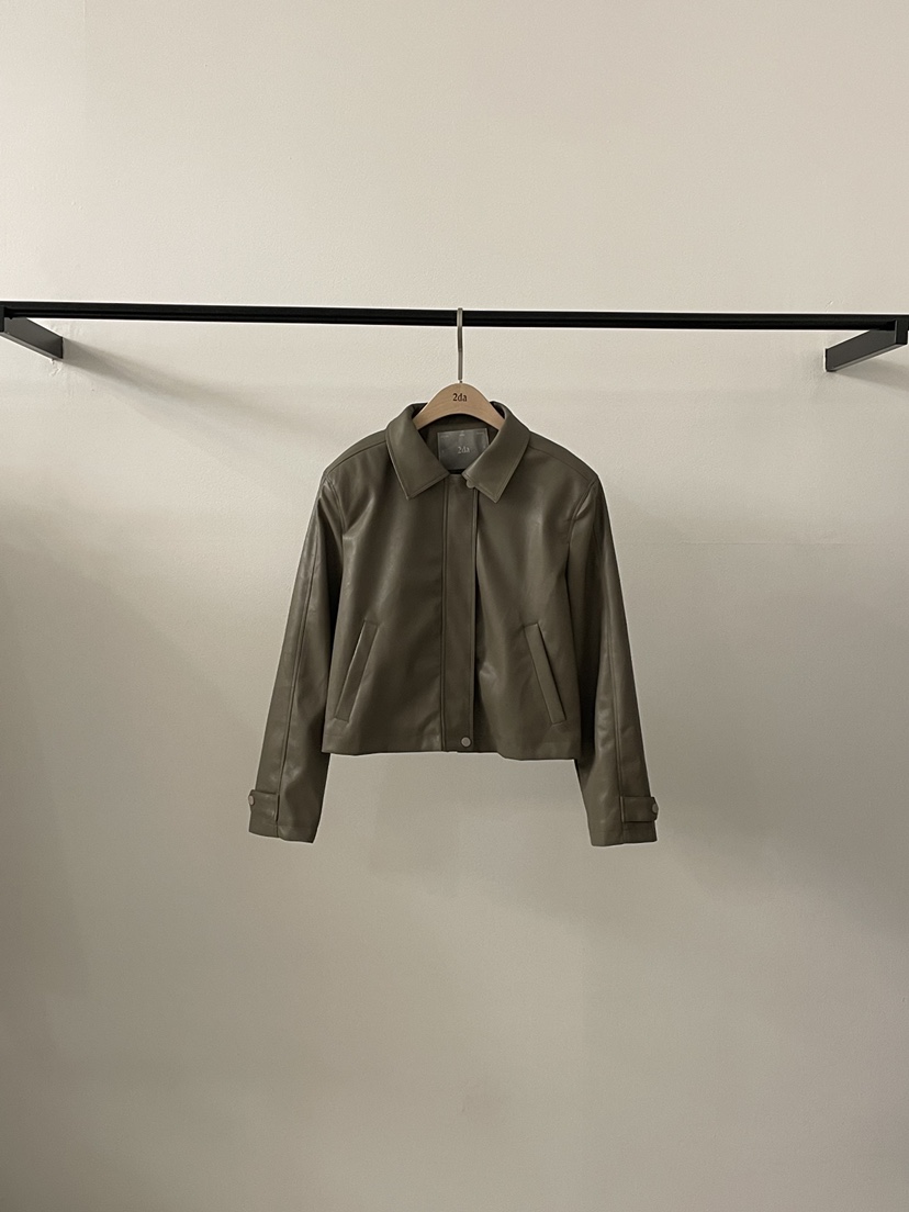 DARIMI-P韓國直郵㊣東大門實拍女裝新品職業人氣時尚休閑皮衣2da/DARIMI-P皮衣圖色2