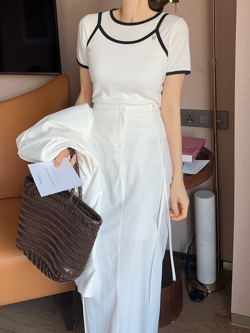 ROU.TINE韓國㊣直郵東大門代購女裝新款人氣休閑推薦25春夏長裙ROU.TINE長裙