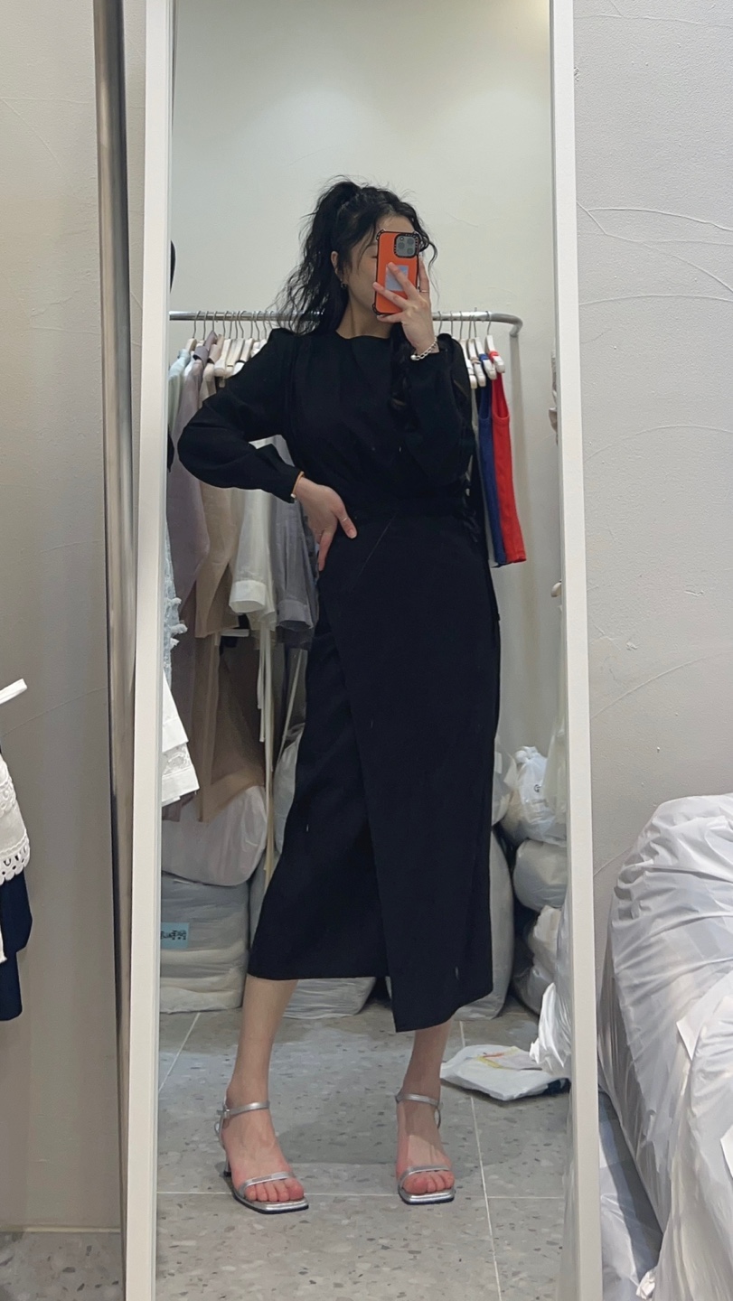 ROU.TINE直郵韓國代購㊣女裝新款人氣25春夏熱賣休閑連衣裙ROU.TINE連衣裙