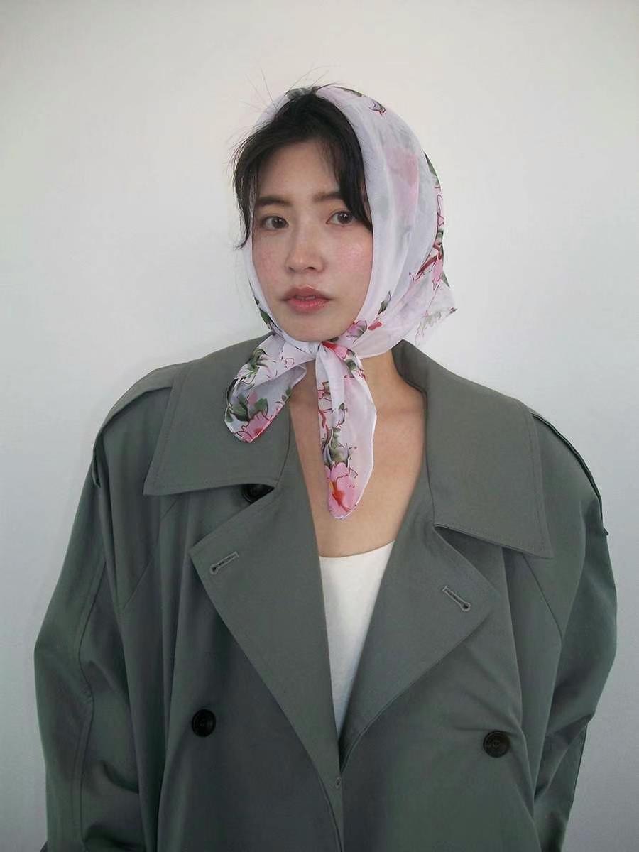 ANDYWARHOL韓國直郵㊣女裝新款職業人氣長款風衣含腰帶復古ANDYWARHOL長款風衣