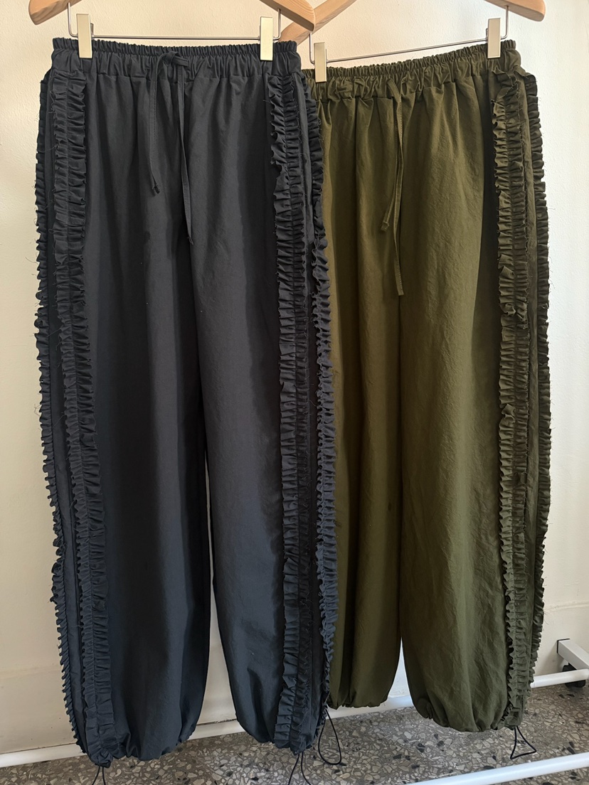 AWESOMESAUCE直郵韓國代購㊣女裝新品25春夏熱賣人氣休閑褲AWESOME SAUCE休閑褲