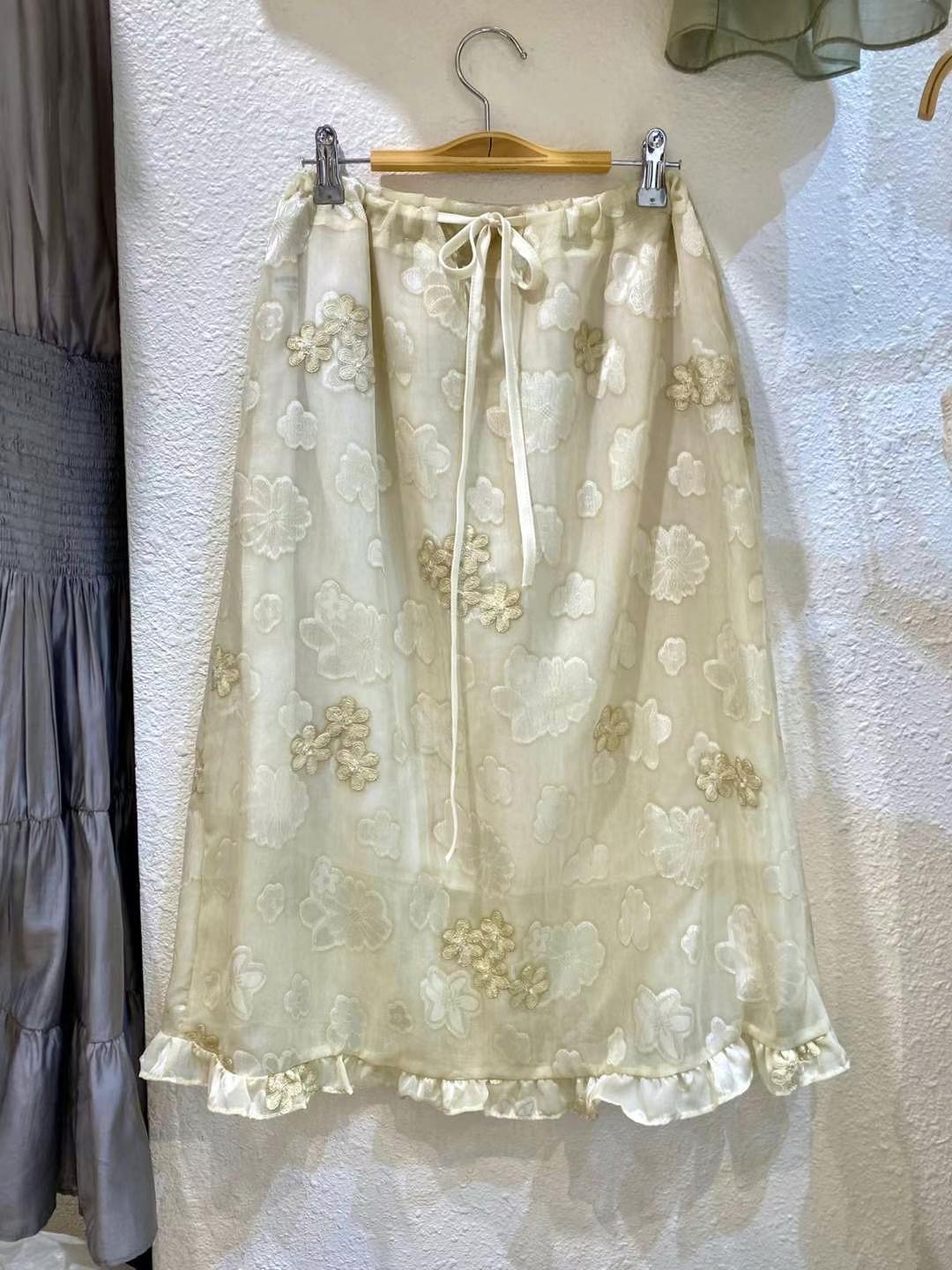 ANDYWARHOL直郵韓國代購㊣女裝新品推薦熱賣半身裙中短裙刺繡ANDYWARHOL半身裙/中短裙