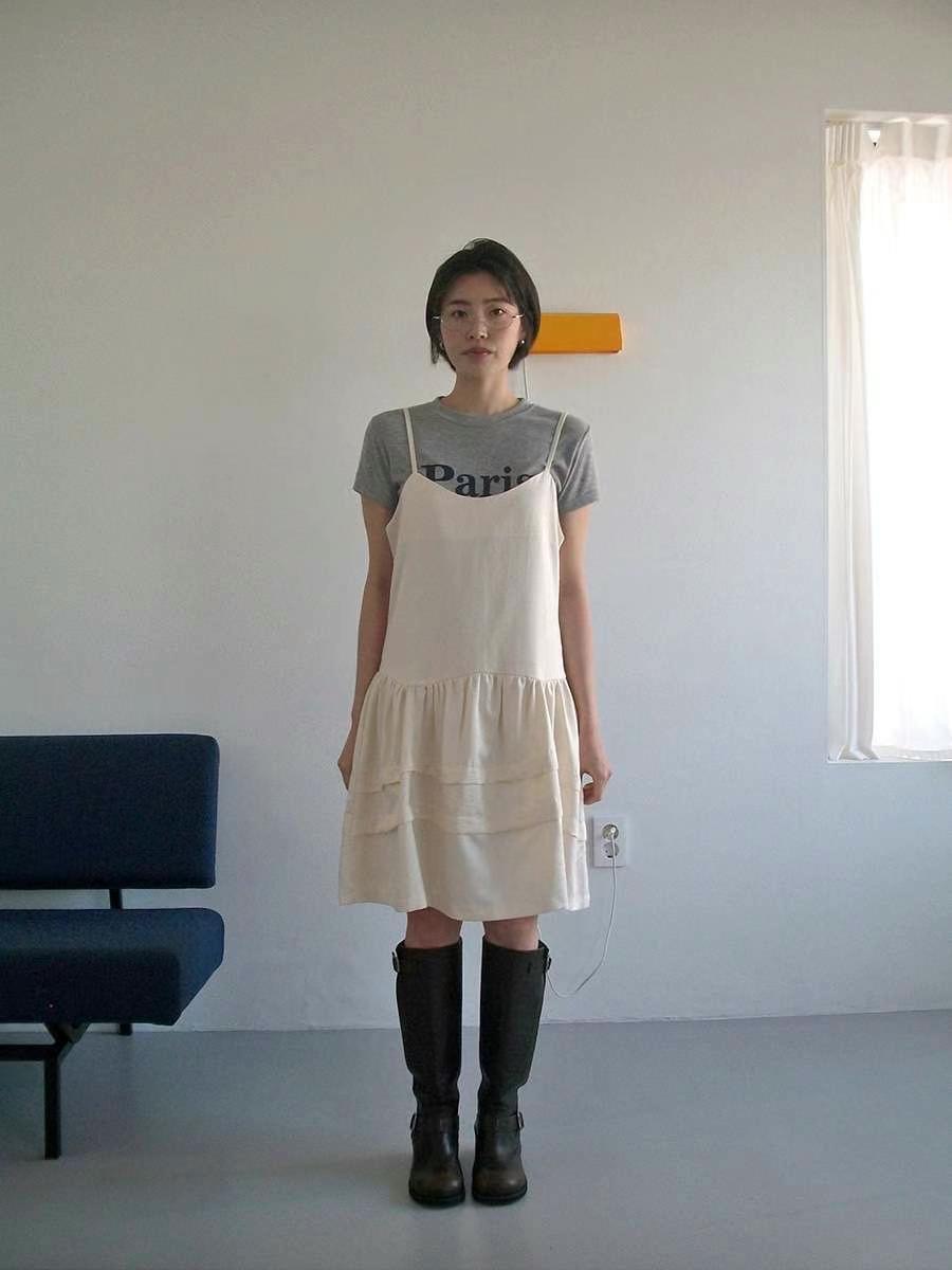 ANDYWARHOL韓國直郵㊣女裝新品推薦休閑25春夏時尚職業連衣裙ANDYWARHOL連衣裙