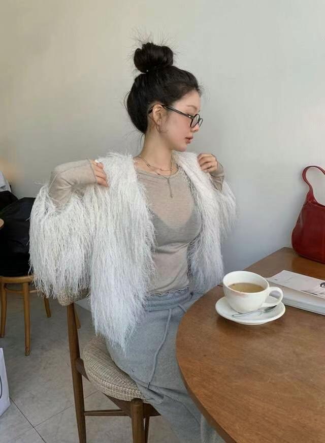 ANDYWARHOL韓國直郵㊣東大門實拍女裝新品25春夏針織衫開衫ANDYWARHOL針織衫
