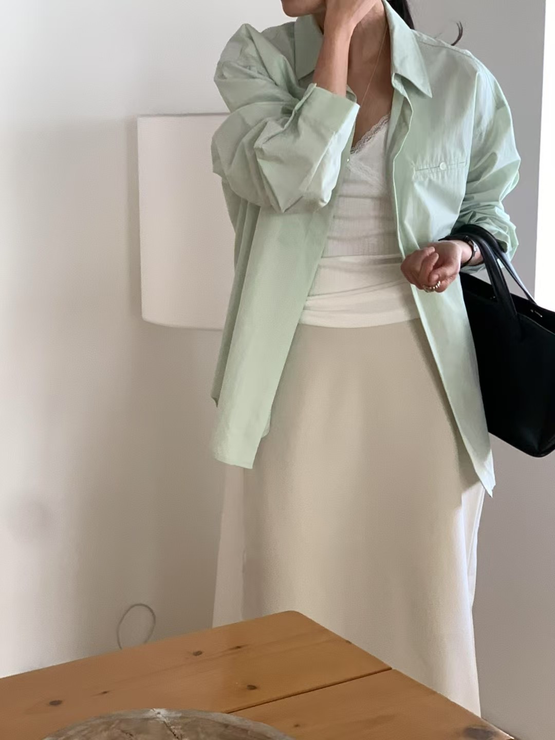 DAOWL韓國直郵㊣東大門實拍女裝新款職業休閑熱賣襯衫蕾絲衫NUFF襯衫/蕾絲衫圖色2